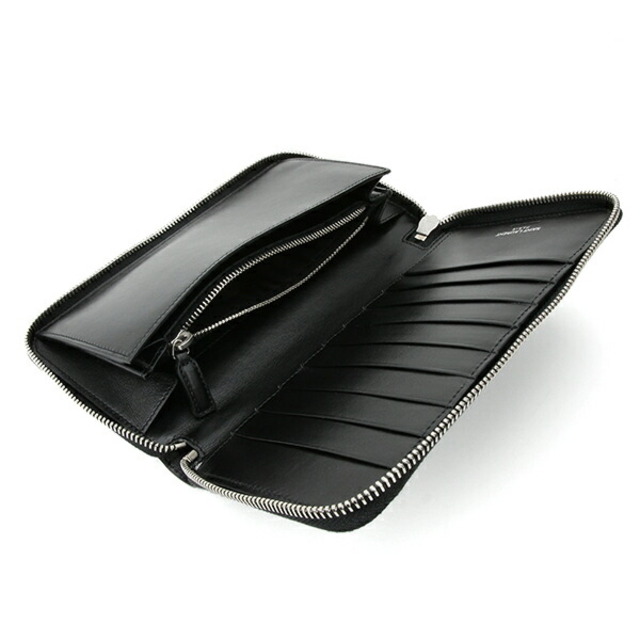 新品 サンローラン SAINT LAURENT 長財布 ZIP AROUND WALLET ノワール