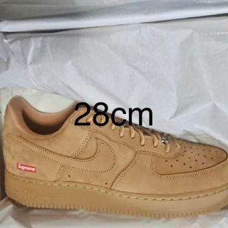 シュプリーム(Supreme)のNike Air Force 1 Low Flax Wheat 28 US10(スニーカー)