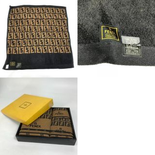 【未使用】フェンディ FENDI フェイスタオル2枚 タオル ズッカ