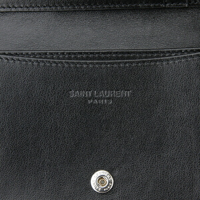 新品 サンローラン SAINT LAURENT カードケース CARD CASE ノワール
