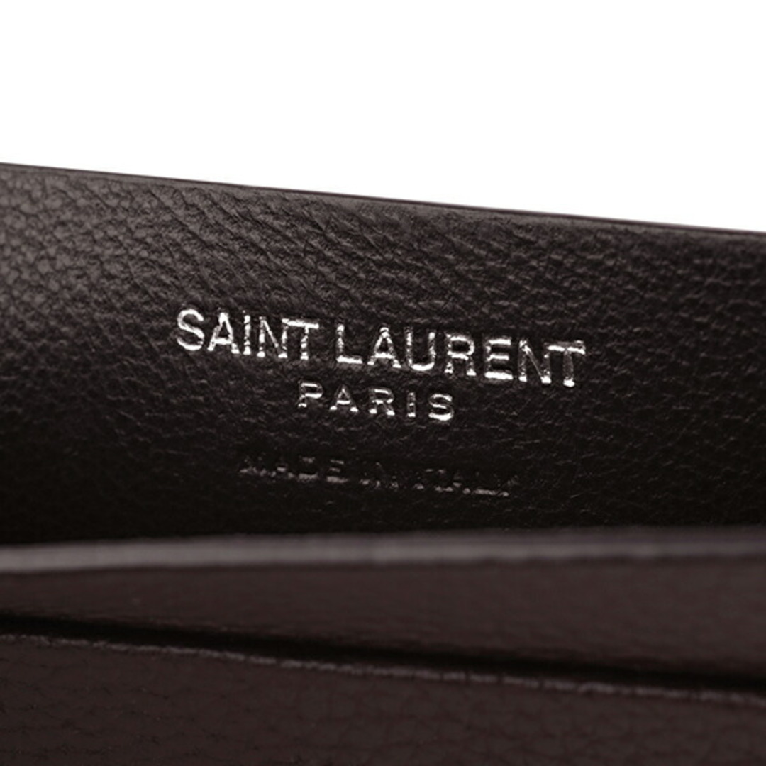 新品 サンローラン SAINT LAURENT カードケース CARD CASE ボルドー