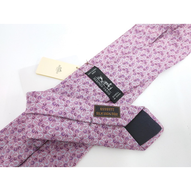 Hermes(エルメス)のHERMES ネクタイ ピンク シルク100％ メンズのファッション小物(ネクタイ)の商品写真