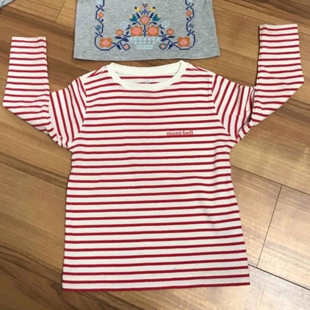 mont bell(モンベル)のmont-bell女の子 長袖 カットソー 100cm  キッズ/ベビー/マタニティのキッズ服女の子用(90cm~)(Tシャツ/カットソー)の商品写真