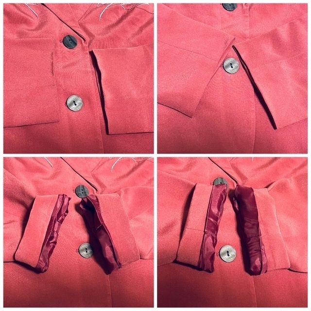 LAURA ASHLEY(ローラアシュレイ)のほぼ新品　ローラアシュレイ　シルク　ジャケット　シルク100% 刺繍デザイン レディースのジャケット/アウター(テーラードジャケット)の商品写真
