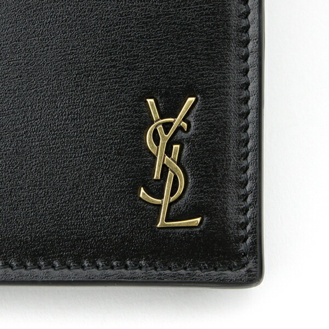 Saint Laurent(サンローラン)の新品 サンローラン SAINT LAURENT 2つ折り財布 WALLET ノワール メンズのファッション小物(折り財布)の商品写真