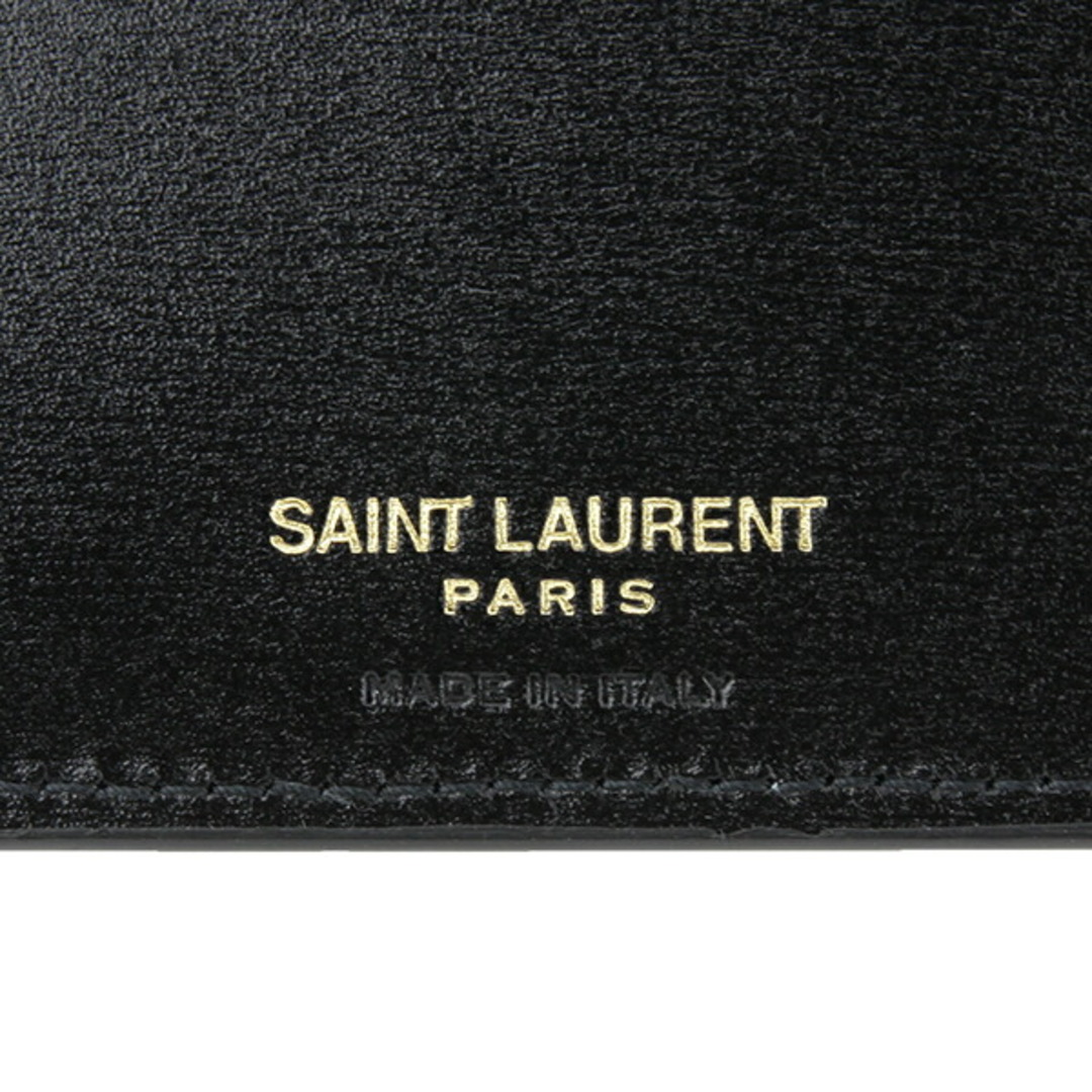 Saint Laurent(サンローラン)の新品 サンローラン SAINT LAURENT 2つ折り財布 WALLET ノワール メンズのファッション小物(折り財布)の商品写真