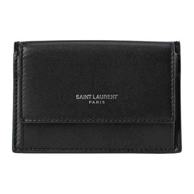 約40gBLACK本体新品 サンローラン SAINT LAURENT カードケース CARD CASE ブラック