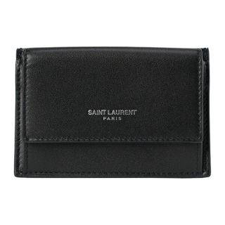 サンローラン(Saint Laurent)の新品 サンローラン SAINT LAURENT カードケース CARD CASE ブラック(名刺入れ/定期入れ)