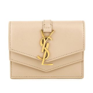 サンローラン(Saint Laurent)の新品 サンローラン SAINT LAURENT カードケース CARD CASE ベージュ系(名刺入れ/定期入れ)