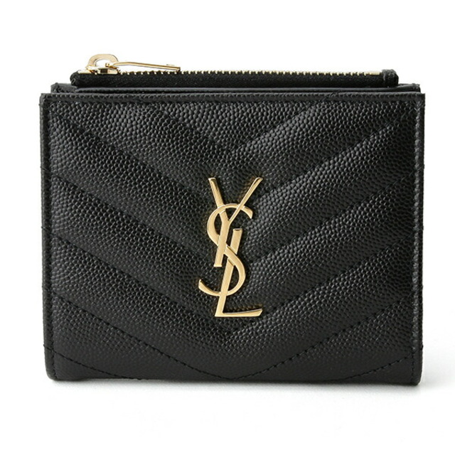 新品 サンローラン SAINT LAURENT 2つ折り財布 YSL CREDIT CARD HOLDER ノワール | フリマアプリ ラクマ