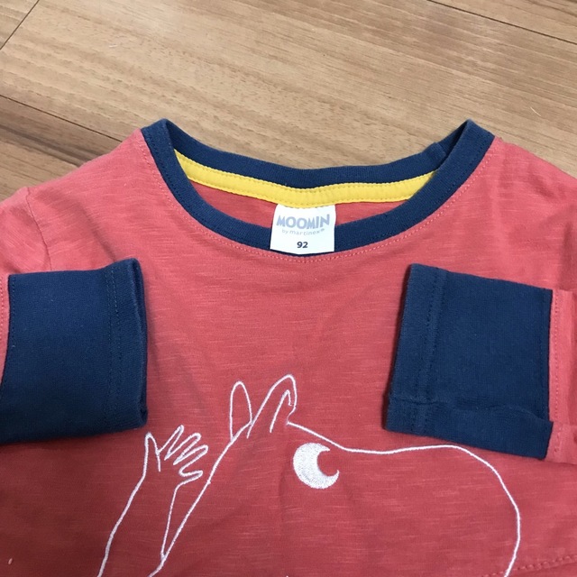 MOOMIN(ムーミン)のムーミン 長袖 赤 トップス・パンツ 上下セット 100cm キッズ/ベビー/マタニティのキッズ服女の子用(90cm~)(その他)の商品写真