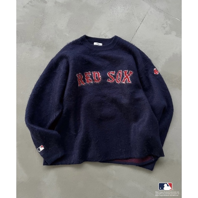 MLB(メジャーリーグベースボール)のperushu ×MLBコラボニットプルオーバー メンズのトップス(ニット/セーター)の商品写真