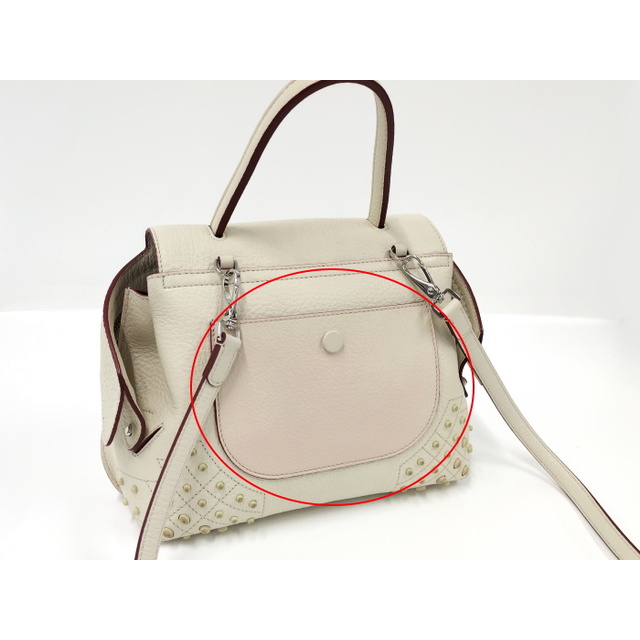 TOD'S - TOD'S ウェーブ 2WAY ショルダーバッグ レザー TOD'S - TOD'S ウェーブ 2WAY ショルダーバッグ レザー