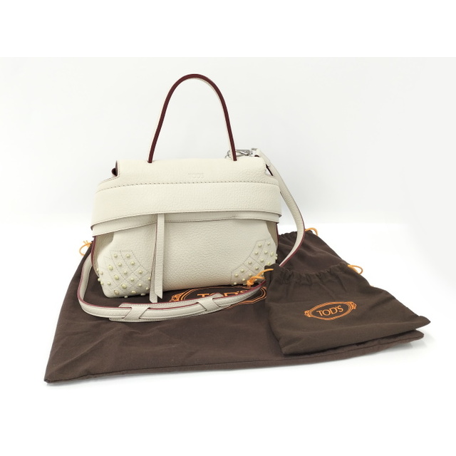 TOD'S - TOD'S ウェーブ 2WAY ショルダーバッグ レザー TOD'S - TOD'S ウェーブ 2WAY ショルダーバッグ レザー