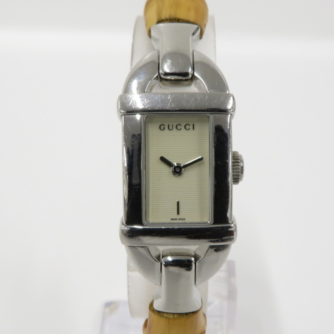 Gucci - GUCCI 腕時計 バングルウォッチ クオーツ バンブー SS