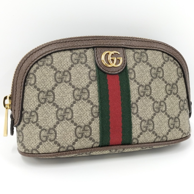 GUCCI コスメティック ケース GGスプリーム PVC シェリーライン-