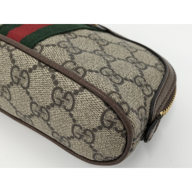 Gucci(グッチ)のGUCCI コスメティック ケース GGスプリーム PVC シェリーライン レディースのファッション小物(ポーチ)の商品写真