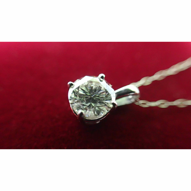 0.6ct VVS 2EX 天然ダイヤモンド 一粒ダイヤネックレスの通販 by K's