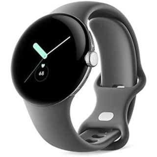 グーグル(Google)のPixel Watch Polished Silver Charcoal(腕時計(デジタル))