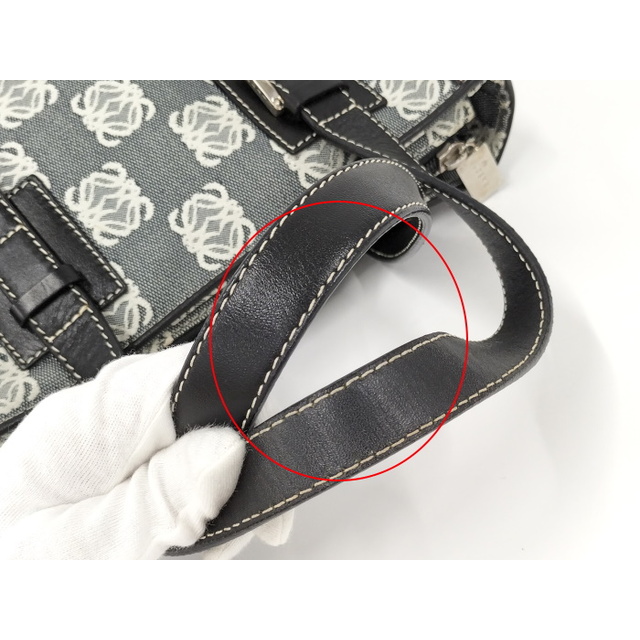 LOEWE - LOEWE トートバッグ アナグラム キャンバス グレー 333 LOEWE - LOEWE トートバッグ アナグラム キャンバス グレー 333
