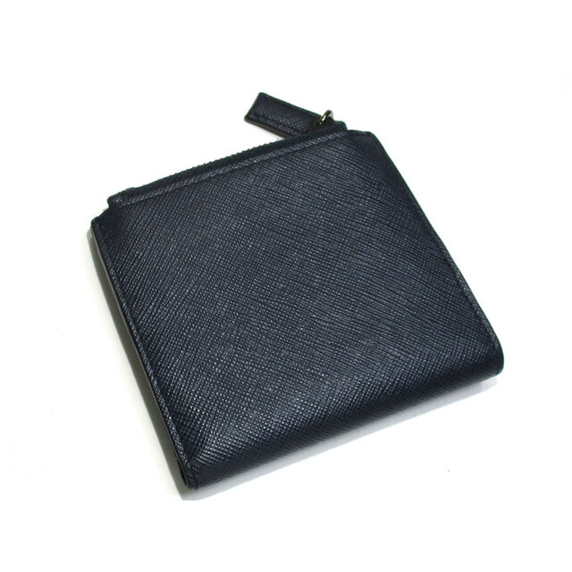 PRADA - PRADA カードホルダー 二つ折り コンパクト財布 レザー PRADA - PRADA カードホルダー 二つ折り コンパクト財布 レザー