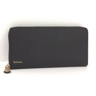 ポールスミス(Paul Smith)のPaul Smith ジップストローグレイン ラウンドファスナー長財布 レザー(財布)