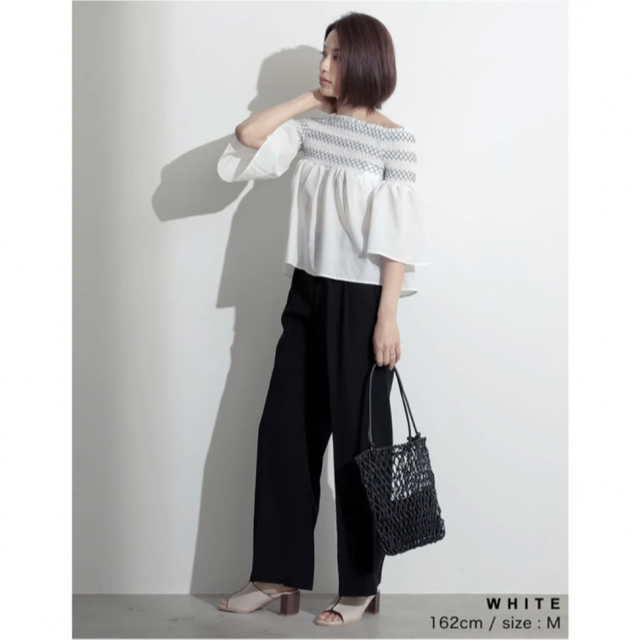 完売品　ALLISON BROWN SHOULDER FRIL 2WAY TOP