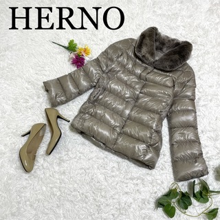 ヘルノ(HERNO)のcocon2様専用         大きめサイズ♪ヘルノ/ファーダウンジャケット(ダウンジャケット)