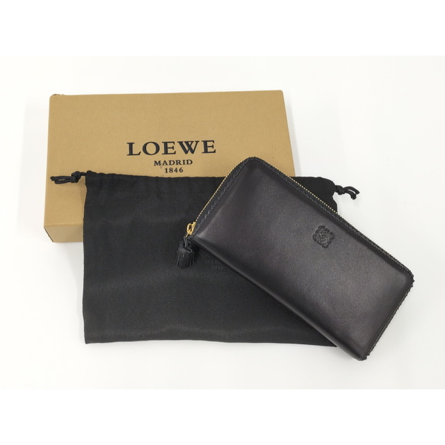 LOEWE(ロエベ)のLOEWE ラウンドファスナー長財布 アナグラム ナッパ レザー タッセル レディースのファッション小物(財布)の商品写真