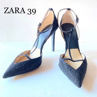 ザラ(ZARA)のZARA Tストラップパンプス 39 正規品(ハイヒール/パンプス)