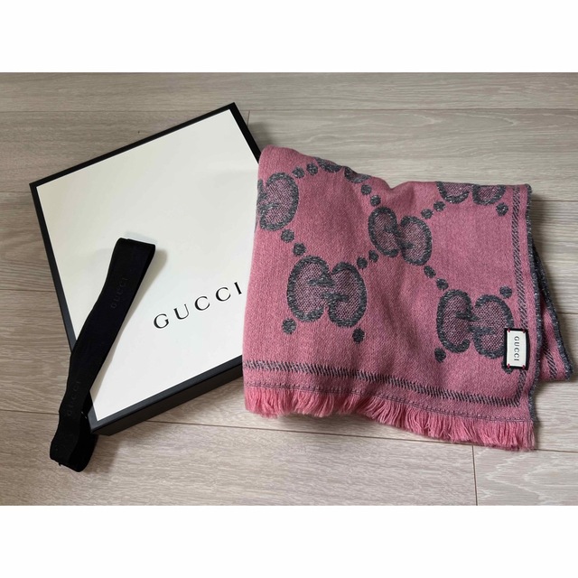 期間限定お試し価格】 Gucci スカーフ ジャカード ラメ 【美品】GUCCI