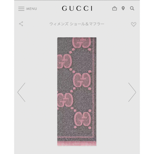 セール 登場から人気沸騰 - Gucci 【美品】GUCCI☆GGウール スカーフ