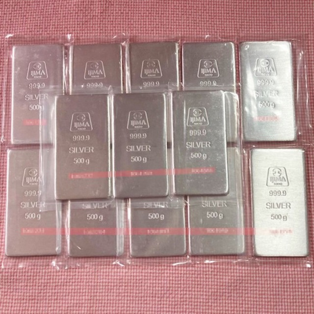 お買い得モデル 純銀 井嶋金銀工業 500g 23本 インゴット 金属工芸