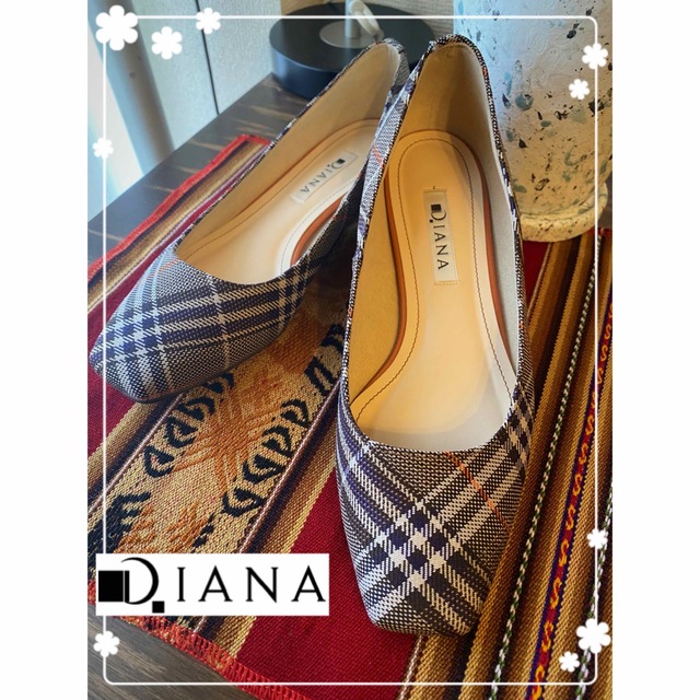 DIANA(ダイアナ)の【完売品】✨️ DIANA 訳あり価格‼️秋冬トレンド  グレインチェック レディースの靴/シューズ(ハイヒール/パンプス)の商品写真