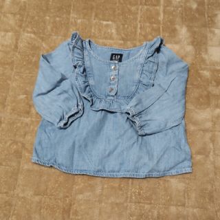 ベビーギャップ(babyGAP)のGAP　デニム　トップス　6-12month(シャツ/カットソー)