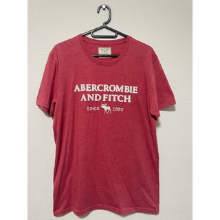 アバクロンビーアンドフィッチ(Abercrombie&Fitch)のAbercrombie & Fitch tシャツ　レッド　メンズ(Tシャツ/カットソー(半袖/袖なし))