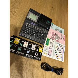 CASIO カラーネームランド ラベルプリンター KL-C100 テープ付き