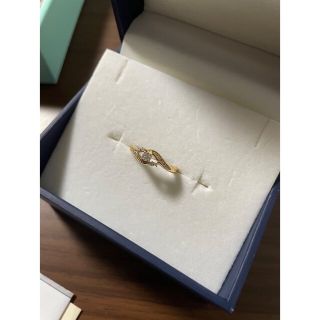 ジュエリーツツミ(JEWELRY TSUTSUMI)のK18 YG 0.14ct ダイヤモンド　リング　指輪(リング(指輪))