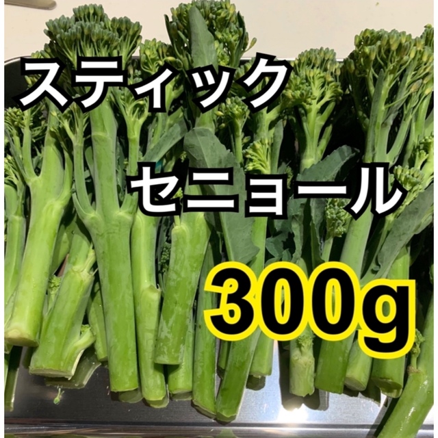 愛知県産　スティックセニョール　300g 無農薬　栽培 食品/飲料/酒の食品(野菜)の商品写真