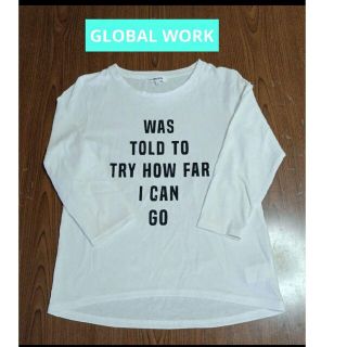 グローバルワーク(GLOBAL WORK)のGLOBAL WORK　ロングTシャツ　Ｌ　グローバルワーク(Tシャツ/カットソー)