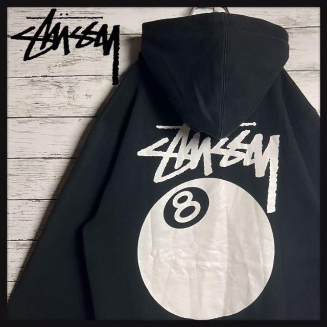 ⭐️stussyベーシック ZIPアップパーカー 黒色⭐️