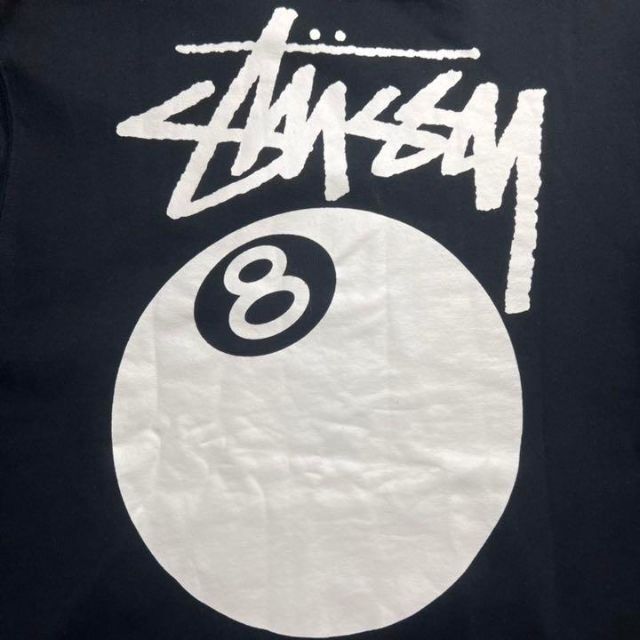 即購入可！新品未使用！！Stussy パーカー ホワイト　エイトボール Lサイズ