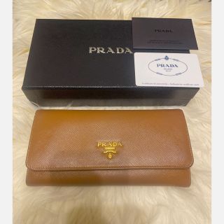 プラダ(PRADA)のPRADA プラダ 長財布　camel(財布)