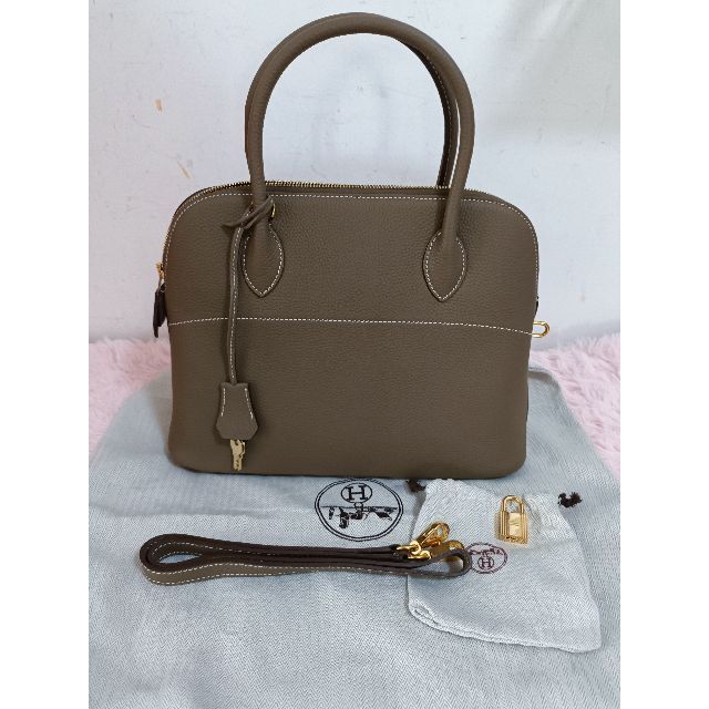 独創的 Hermes - HERMES エルメス ボリード 31 エトゥープ ショルダーバッグ 独創的 Hermes - HERMES エルメス ボリード 31 エトゥープ ショルダーバッグ