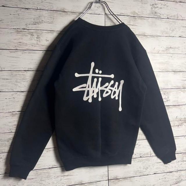 STUSSY(ステューシー)の【大人気】 STUSSY スウェット 両面プリントロゴ ショーンフォント M メンズのトップス(スウェット)の商品写真