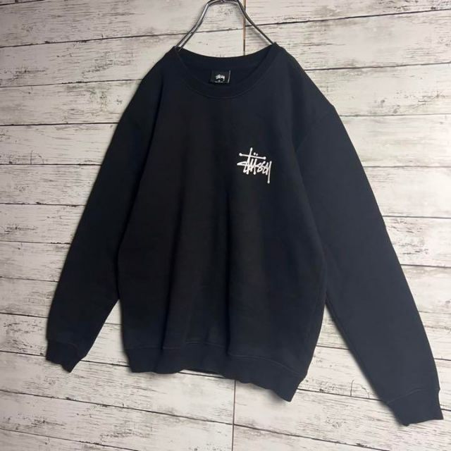 STUSSY(ステューシー)の【大人気】 STUSSY スウェット 両面プリントロゴ ショーンフォント M メンズのトップス(スウェット)の商品写真