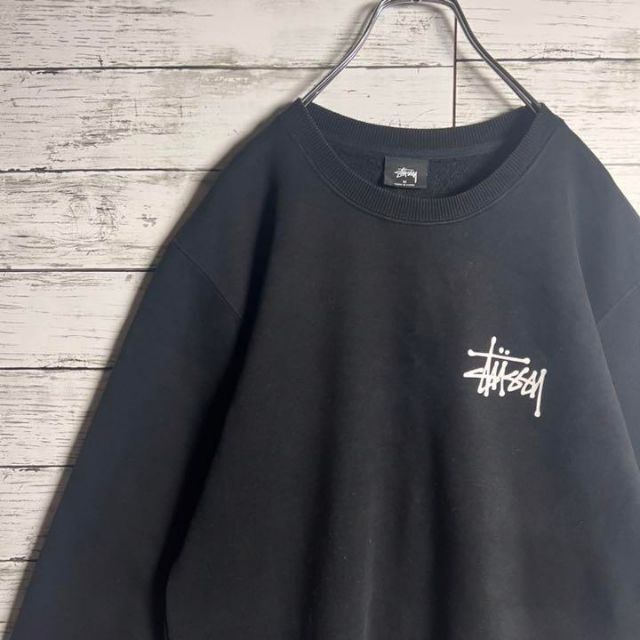 STUSSY(ステューシー)の【大人気】 STUSSY スウェット 両面プリントロゴ ショーンフォント M メンズのトップス(スウェット)の商品写真