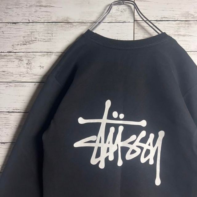 STUSSY(ステューシー)の【大人気】 STUSSY スウェット 両面プリントロゴ ショーンフォント M メンズのトップス(スウェット)の商品写真