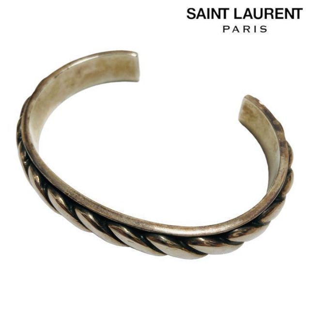 驚きの価格 Saint SAINTLAURENTサンローラン シルバーバングル F