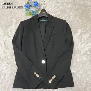 ラルフローレン(Ralph Lauren)のローレンラルフローレン　黒　テーラードジャケット　銀ボタン　1B  シングル(テーラードジャケット)